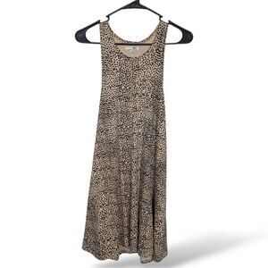 Amuse Society Swing Trapeze Dress S Animal‎ Print Cottagecore Coastal